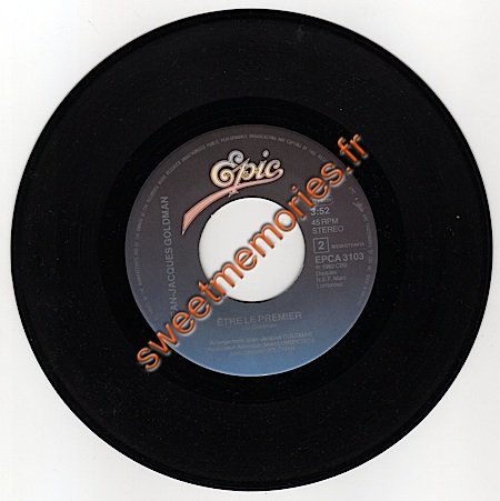 Jean-Jacques Goldman - 1982 - Comme toi - France - Label Verso Jean-Jacques Goldman - 1982 - Comme toi - France - Label Verso
