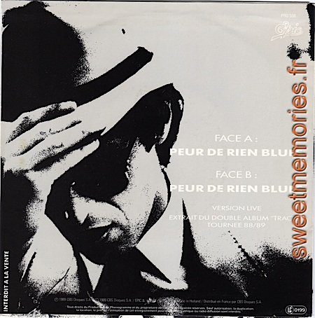 Jean-Jacques Goldman - 1989 - Peur de rien blues - Pro508 - France - Verso