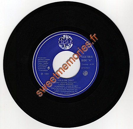Linda Singer - 1983 - Hold on tight - Canada - Label Recto Linda Singer - 1983 - Hold on tight - Canada - Label Recto
