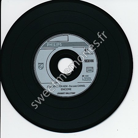 Johnny Hallyday - 2006 - J'oublierai ton nom - France - CD-450 Jane Surrey - Tout tout doucement