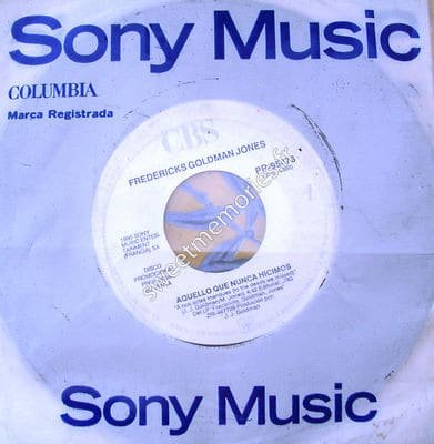 Fredericks Goldman Jones - 1991 - A nos actes Manques - 45 Tours - Mexique - Promo - Recto