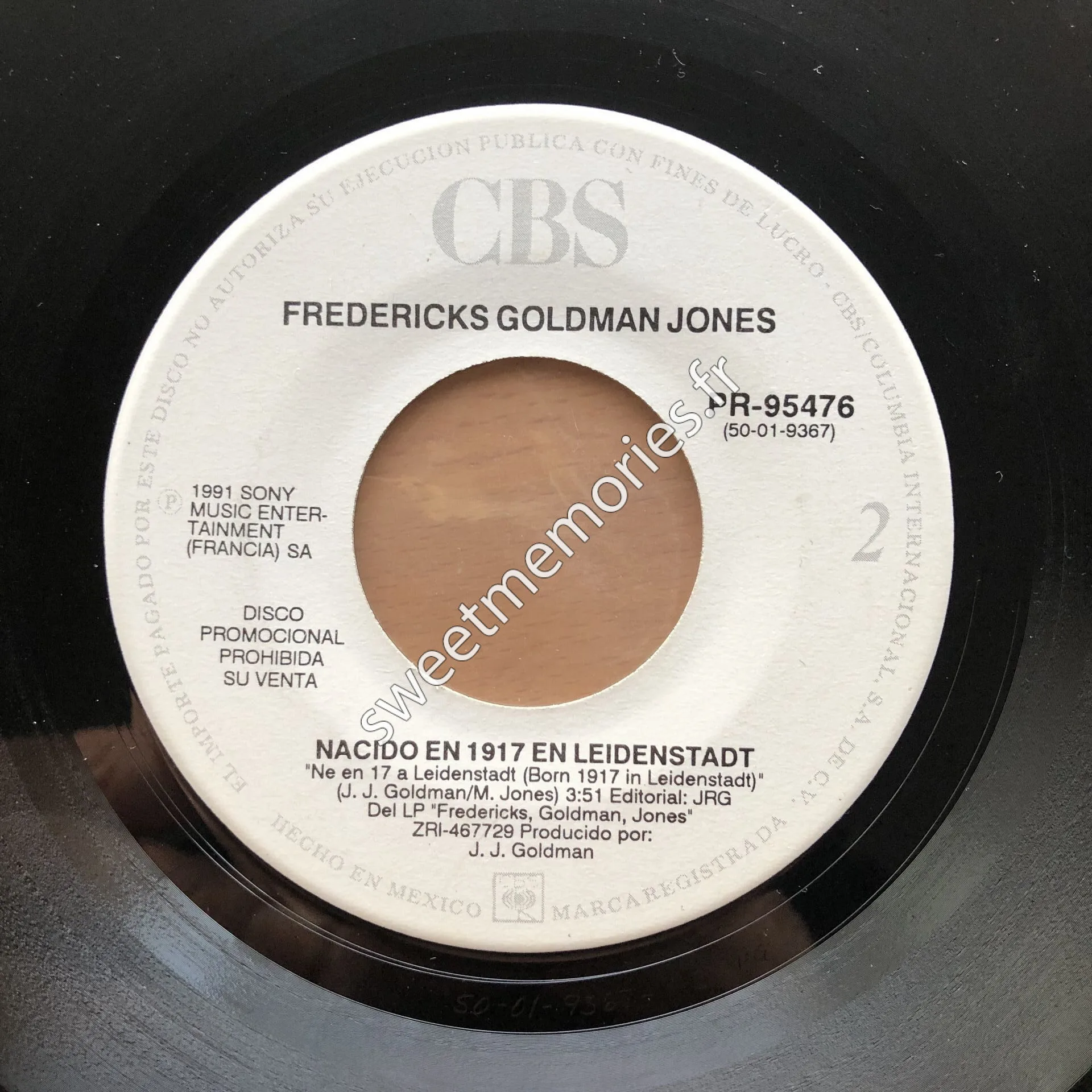 Fredericks-Goldman-Jones - 1991 - A nos actes manques - Mexique - Promo - Label Verso